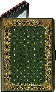 Book Cover for Any eReader with a 6 to 6.8 Inch Screen or 7.5 to 5.1 Inches in Size. Fits Any e-Book Reader Including kobo, Nook, Kindle, Paperwhite, Sony, storytel. (Ornate Green)