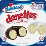 Hostess Mini Powdered & Frosted Chocolate Donettes (32 pk.)